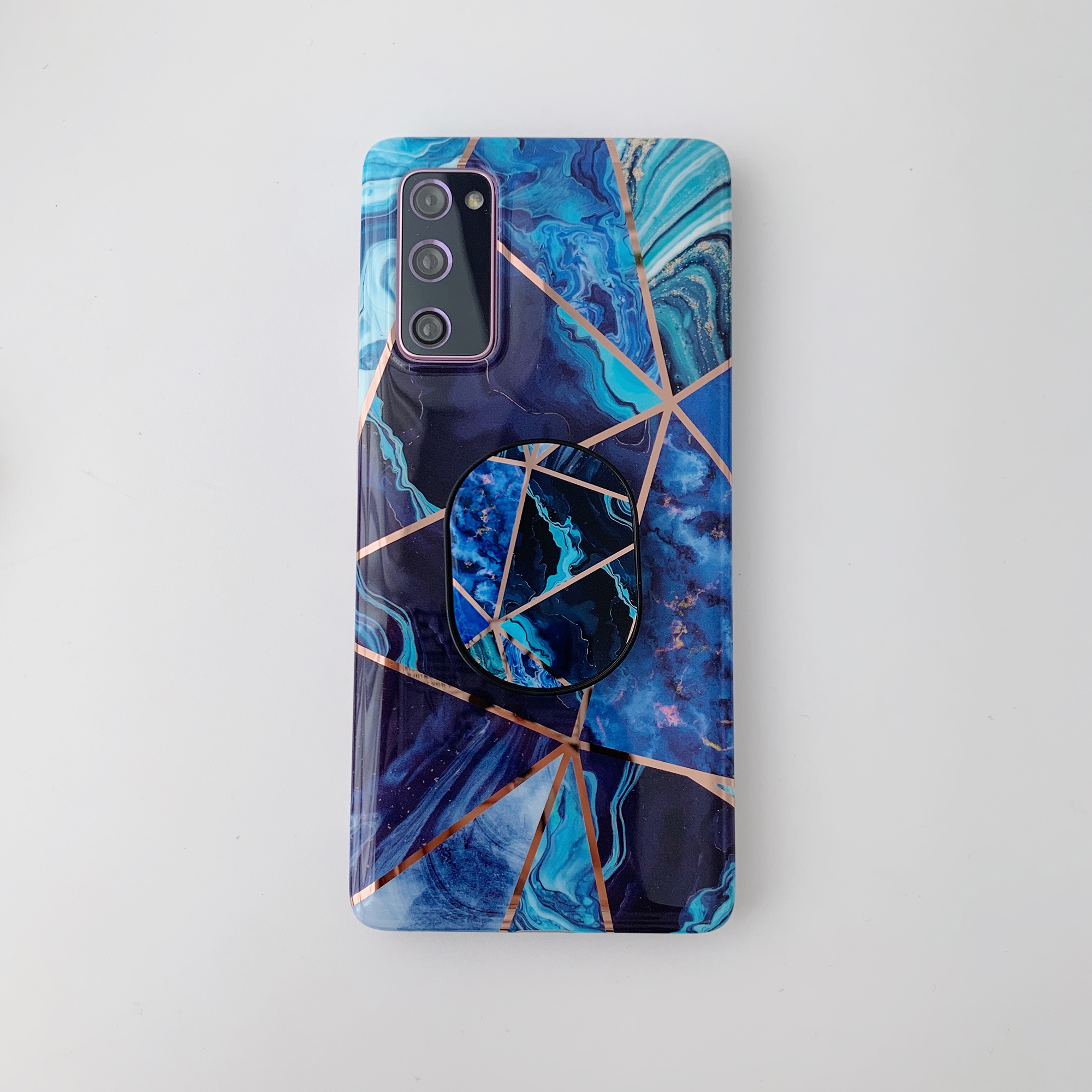 

Plating Splicing Marble Pattern Rotary Folding Kickstand Case for Samsung Galaxy S20 FE/S20 Fan Edition/S20 FE 5G/S20 Fan Edition 5G - Style F, Galaxy S20 FE