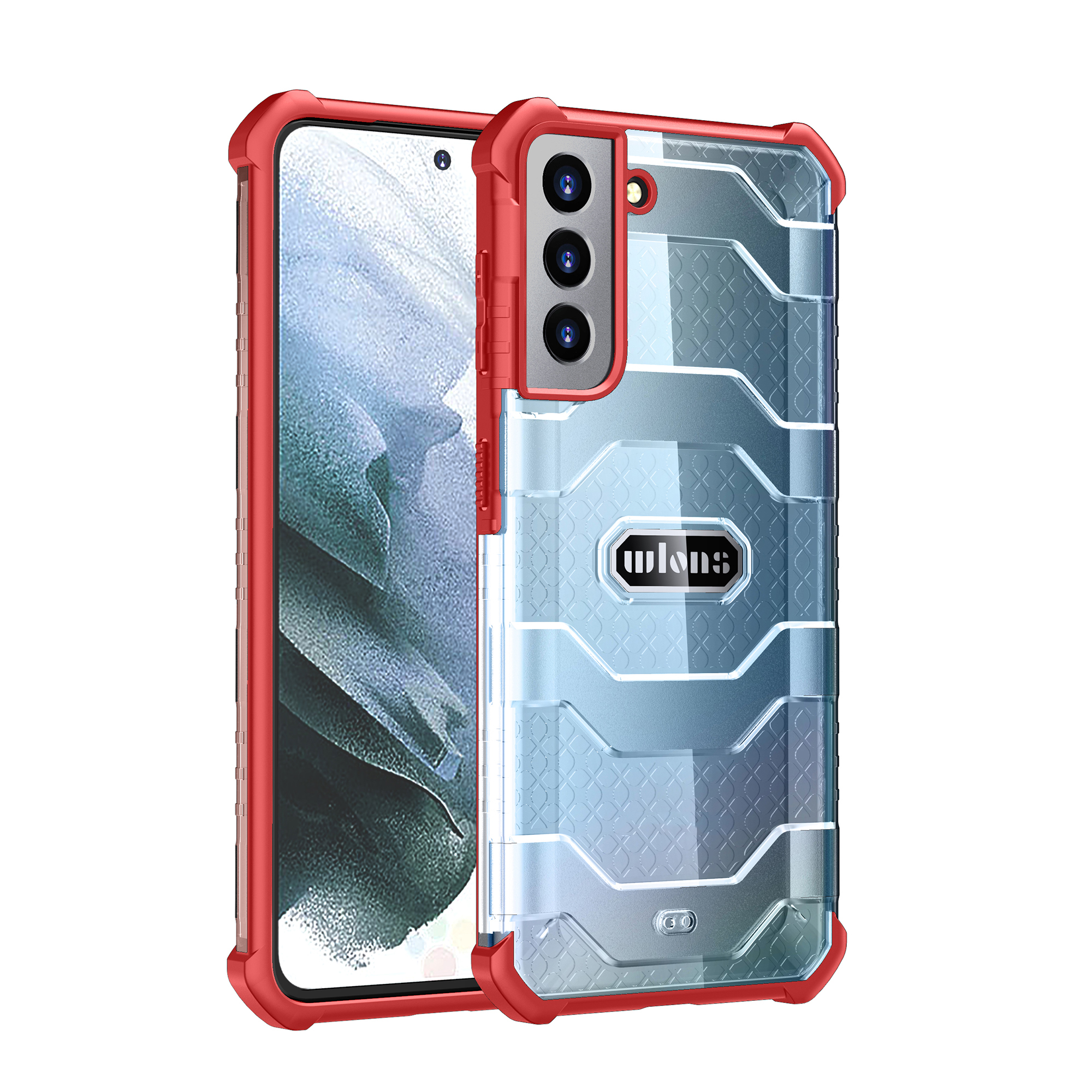 

Explorer Series Non-slip PC + TPU Protective Cover for Samsung Galaxy S21 Plus 5G - Red, Galaxy S21+ 5G