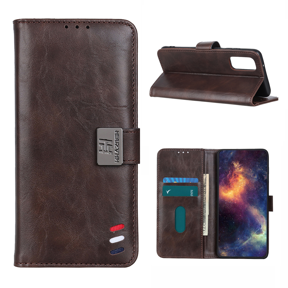 

Wallet Stand Leather Protective Case for Samsung Galaxy A02s (164.2x75.9x9.1mm) Cover - Brown, Galaxy A02s (164.2x75.9x9.1mm)