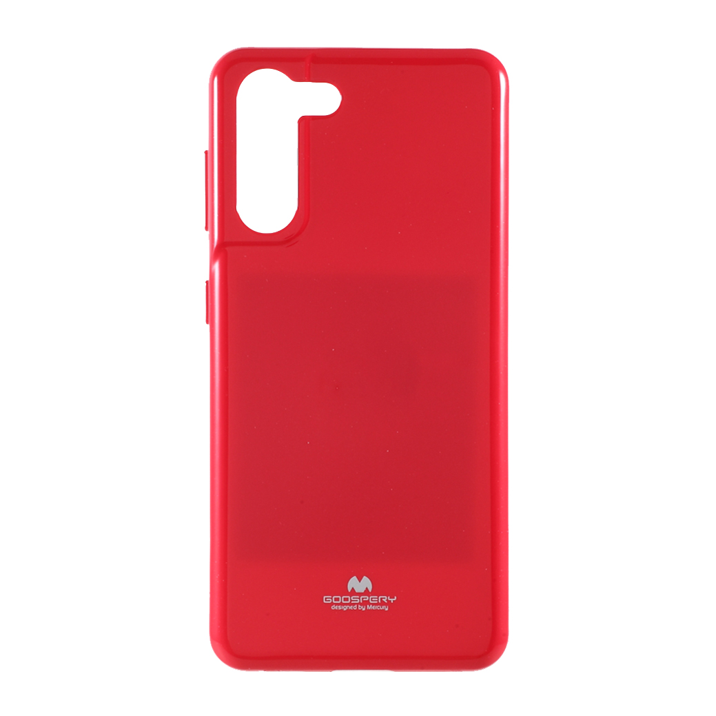 

MERCURY GOOSPERY Stylish Glitter Powder Soft TPU Cell Phone Cover for Samsung Galaxy S21 5G - Red, Galaxy S21 5G