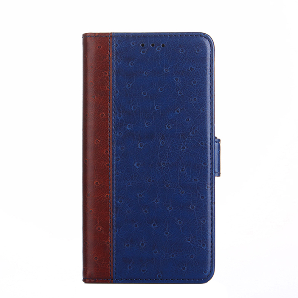 

Wallet Stand Design Ostrich Texture PU Leather Phone Case for Samsung Galaxy A32 5G - Blue, Galaxy A32 5G