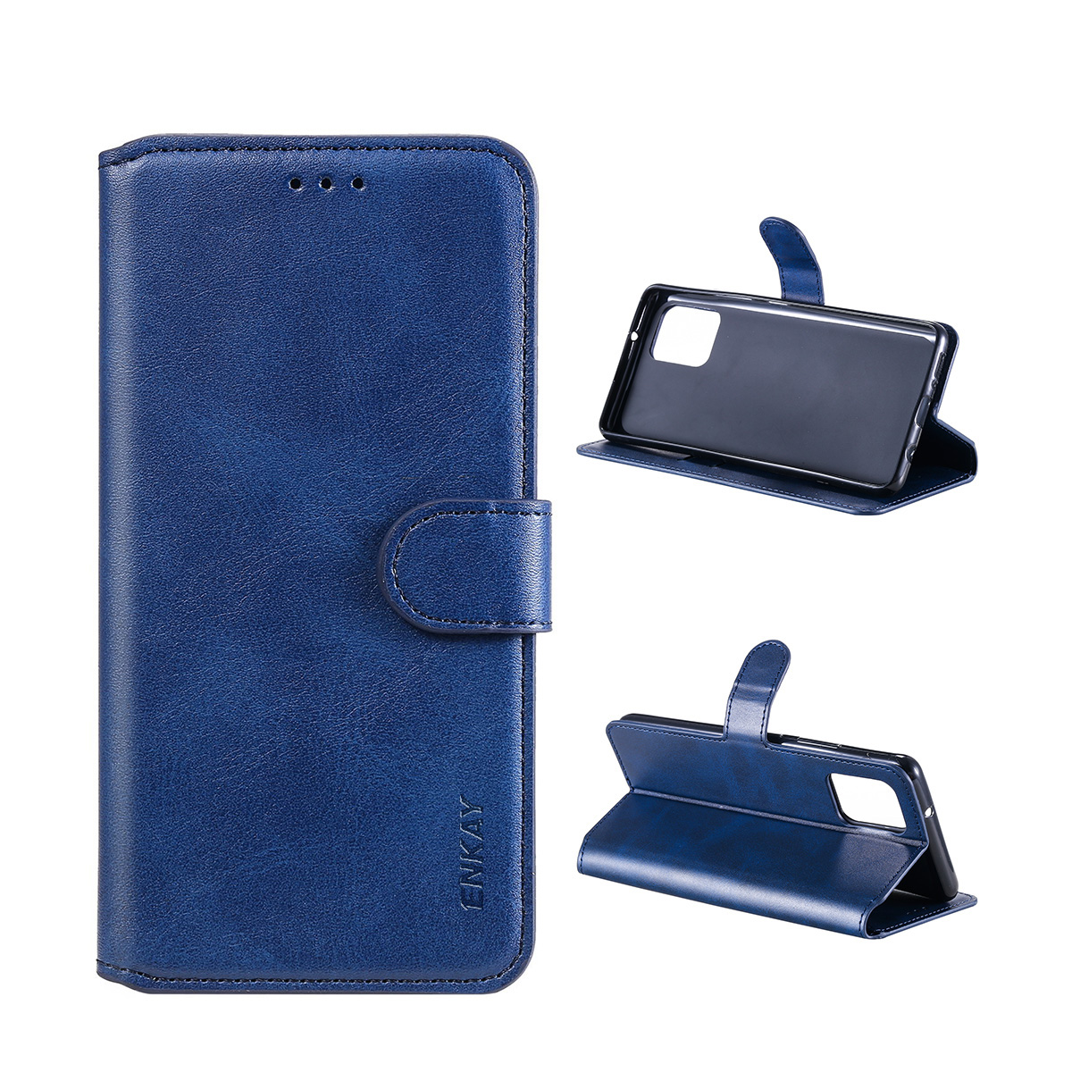 

Enkay PU Leather + TPU Protector Для Samsung Galaxy A42 5G Swellet Cash - Синий, Galaxy A42 5G