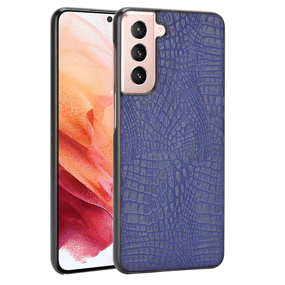 

Текстура Крокодила Кожа Кожа Легкий Телефон Чехол Для Телефона Для Samsung Galaxy S21 + 5G - Синий, Samsung Galaxy S21+