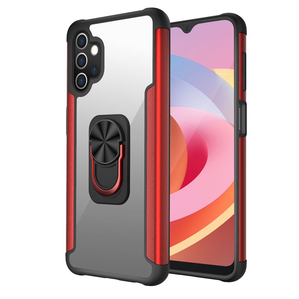 

Кольцо Finger Citchstand Design PC + TPU Чехол Для Телефона Со Встроенным Магнитным Листом Для Samsung Galaxy A32 5G - Красный, Galaxy A32 5G