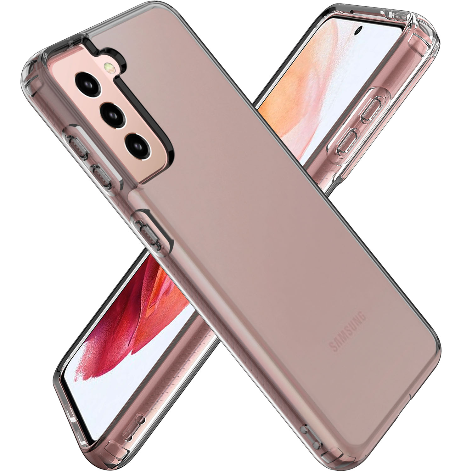 

GW18 Clear Color TPU Защитный Чехол Для Samsung Galaxy S21 5G Крышка - Серый, Galaxy S21 5G