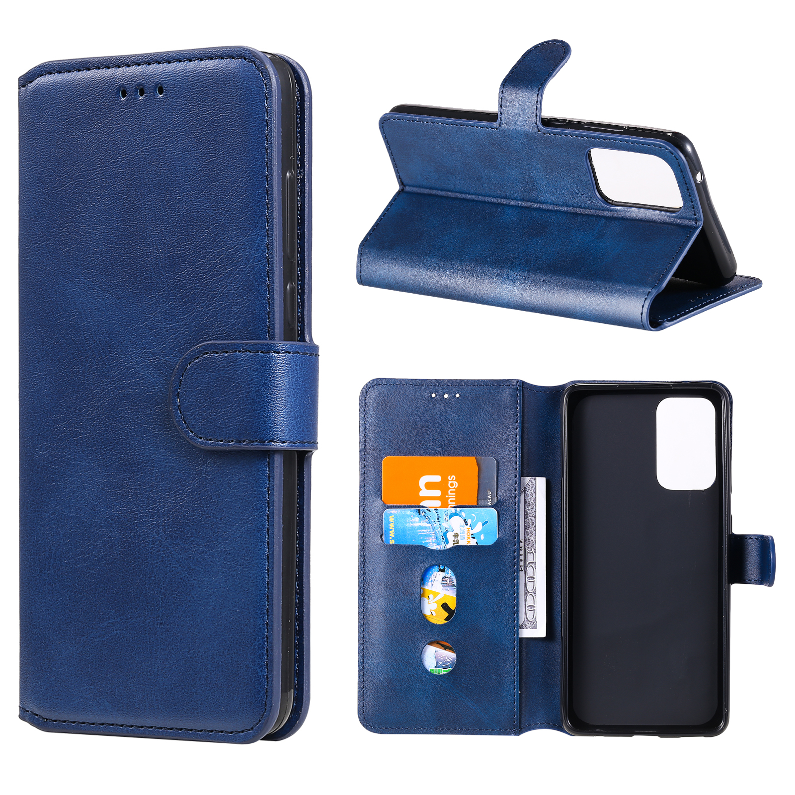 

Классическая Подставка Кошелька Flip Leather Phone Case Для Samsung Galaxy A72 5G / A72 4G - Синий, Galaxy A72 5G