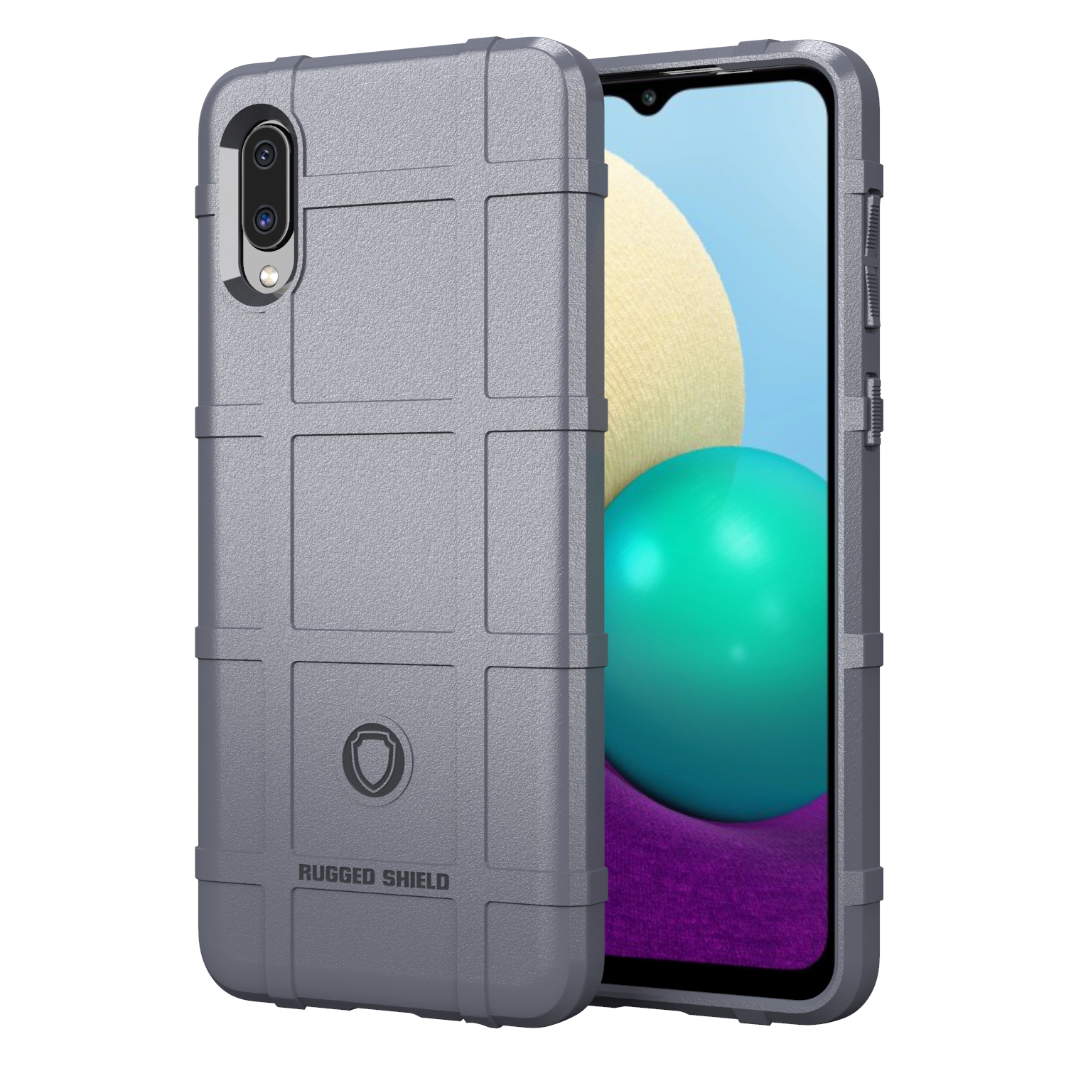 

Для Samsung Galaxy A02/M02 Shock-prooble Scread Square Skin Tpu Tpu Shell - Серый, Galaxy A02
