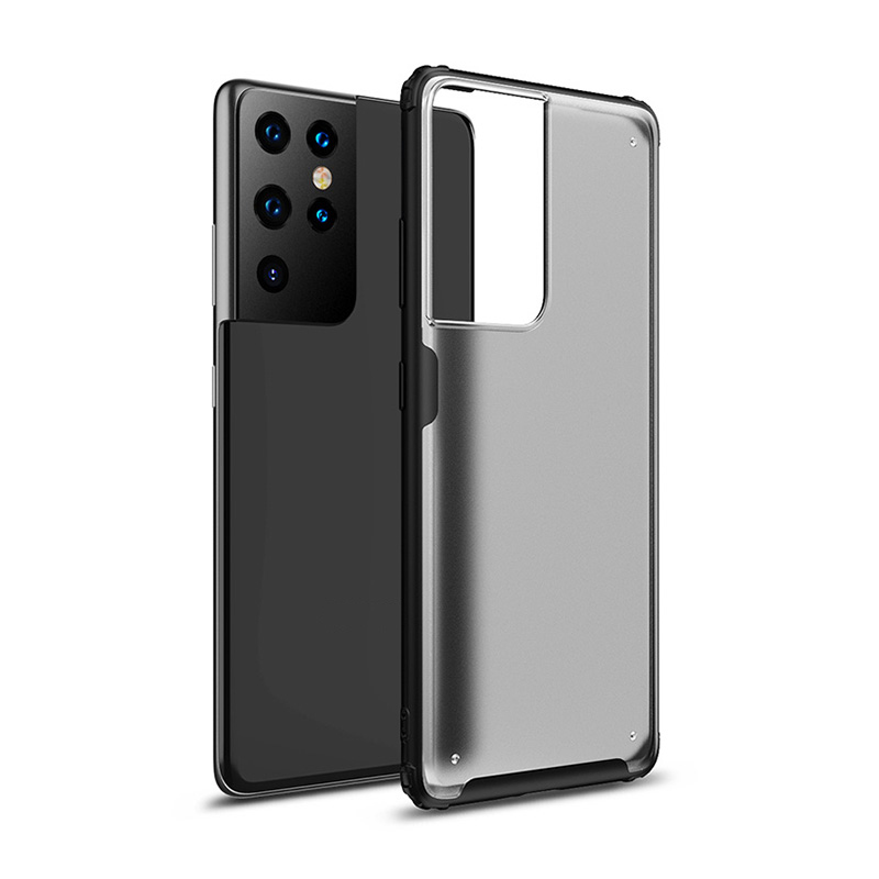 

Ipaky Hard PC + TPU Защитный Корпус Для Samsung Galaxy S21 Ultra 5G Cover - Черный, Galaxy S21 Ultra 5G