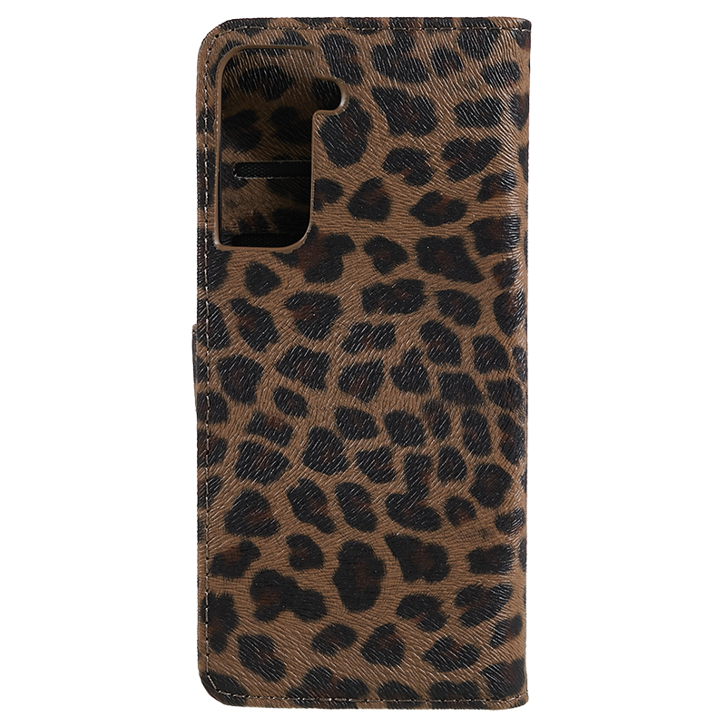 

Leopard Texture Wallet Leather Stand Phone Case for Samsung Galaxy S21+ 5G - Brown, Samsung Galaxy S21+