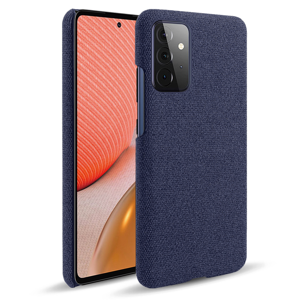 

Текстура Ткани KSQ Пластиковый Корпус Для Samsung Galaxy A72 5G / A72 4G - Синий, Galaxy A72 5G