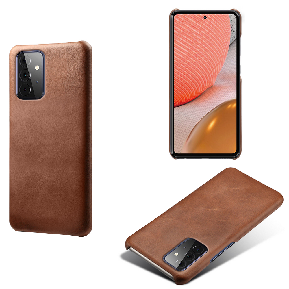

KSQ PU Leather Coated PC Phone Case for Samsung Galaxy A72 5G / A72 4G - Brown, Galaxy A72 5G