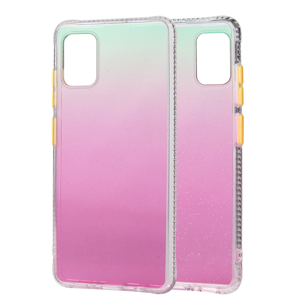 

Gradient Color Soft TPU + PC Phone Cover Shell for Samsung Galaxy A71 4G - Multi-color, Galaxy A71 4G