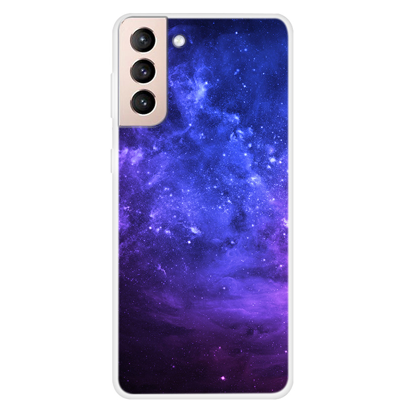 

Гибкий TPU Phone Soft Case со Starry Sky Pattern Printing Для Samsung Galaxy S21+ 5G - Звездная Река, Galaxy S21+ 5G