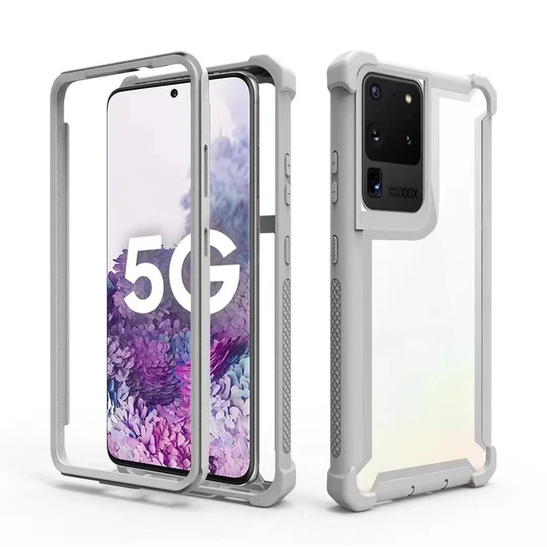 

Амортизация PC + Combo Combo Combo Для Samsung Galaxy S21 Ultra 5G - Серый, Galaxy S21 Ultra 5G