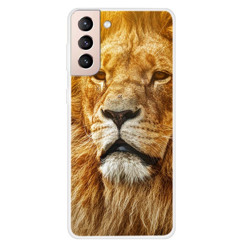 

Pattern Printing Design Full Protection TPU Phone Cover Case for Samsung Galaxy S21 Plus 5G - Lion, Galaxy S21+ 5G
