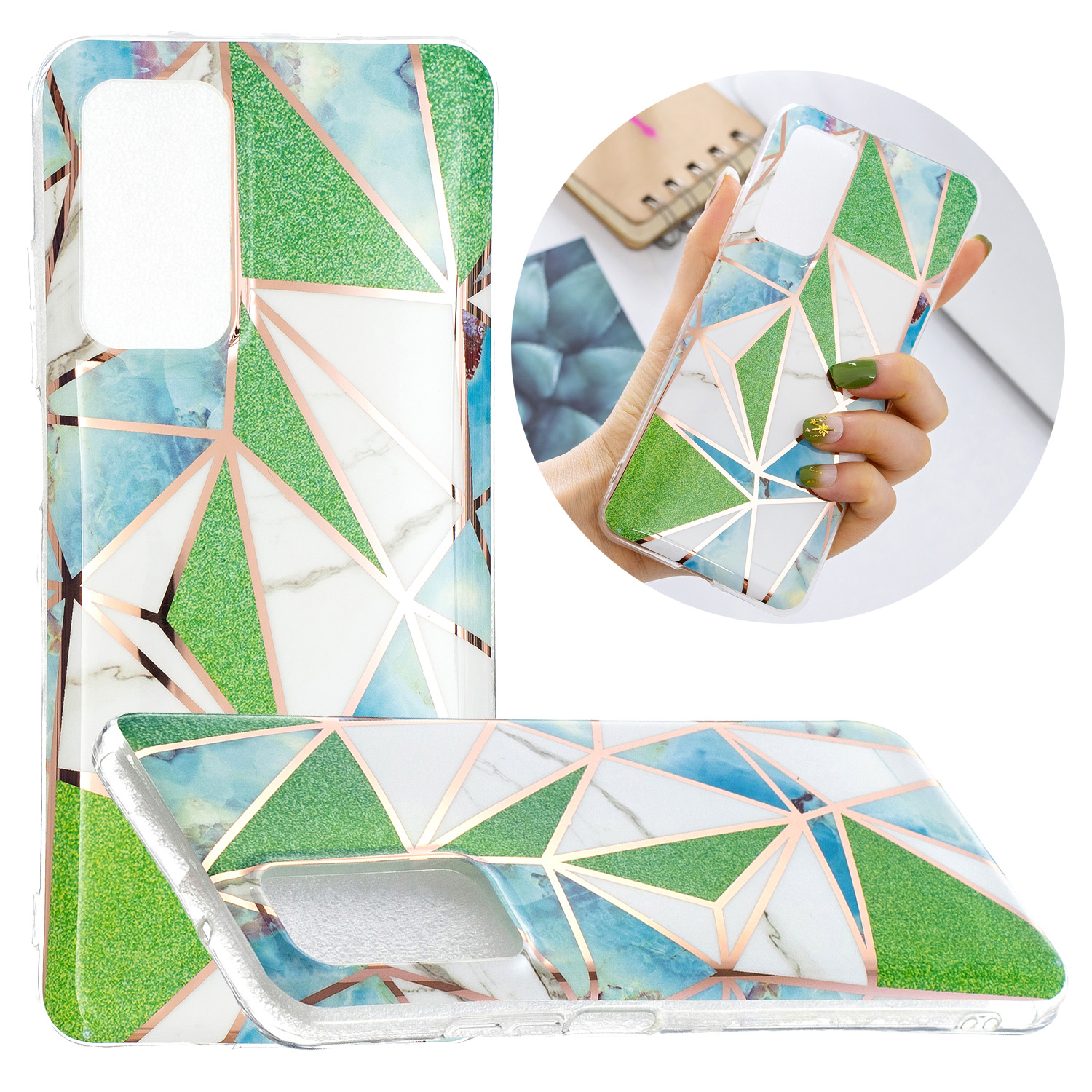 

Marble Pattern Electroplating IMD TPU Protector Cover for Samsung Galaxy A72 5G / A72 4G - Style G, Galaxy A72 5G