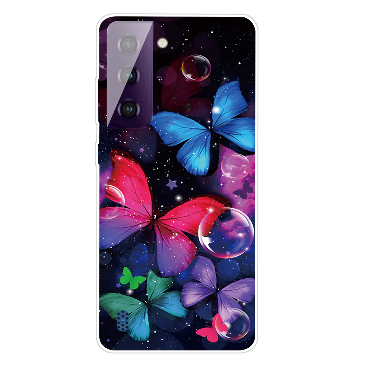 

Pattern Printing Flexible TPU Phone Back Case for Samsung Galaxy S21 Plus 5G - Butterfly, Samsung Galaxy S21+