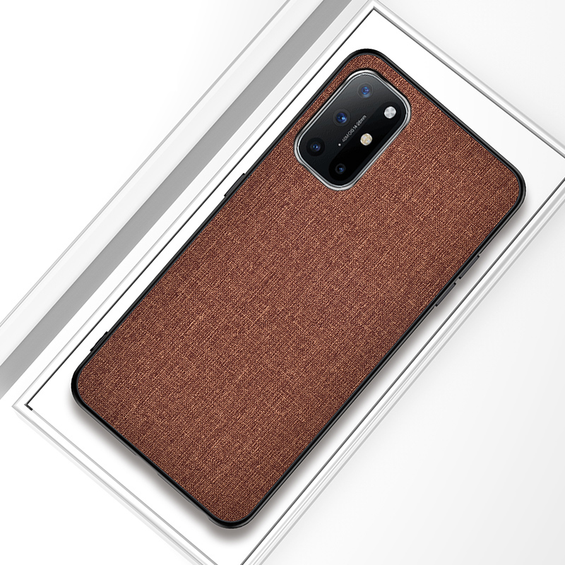 

Cloth Coated TPU + PC Hybrid Phone Case Protection Shell Cover for Samsung Galaxy A72 5G/4G - Brown, Galaxy A72 5G