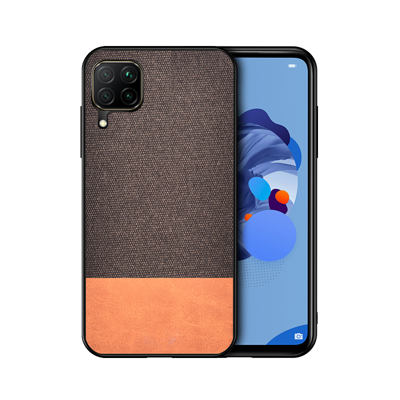 

Splicing Design Cloth Coated TPU + PC Hybrid Phone Case Cover for Samsung Galaxy A42 5G - Brown, Galaxy A42 5G