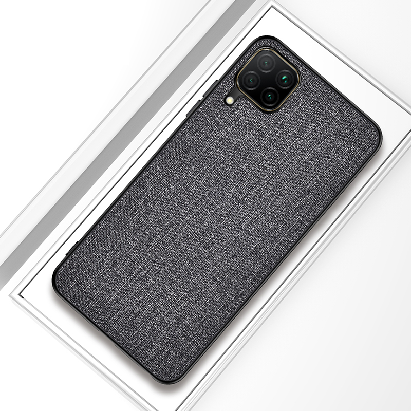 

Full Protection Cloth Coated TPU + PC Hybrid Phone Case Cover for Samsung Galaxy A42 5G - Grey, Galaxy A42 5G
