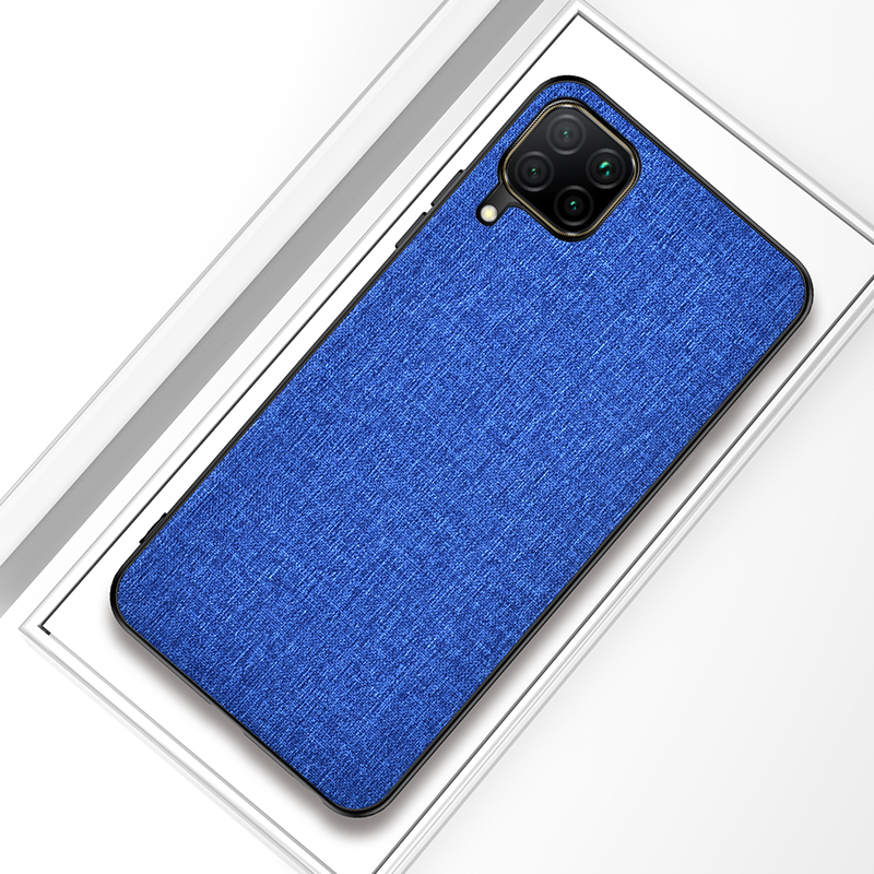 

Full Protection Cloth Coated TPU + PC Hybrid Phone Case Cover for Samsung Galaxy A42 5G - Blue, Galaxy A42 5G
