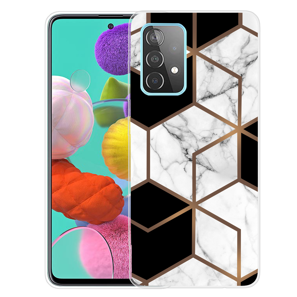 

Marble Pattern Drop-proof TPU Phone Case for Samsung Galaxy A32 5G - Style T, Galaxy A32 5G