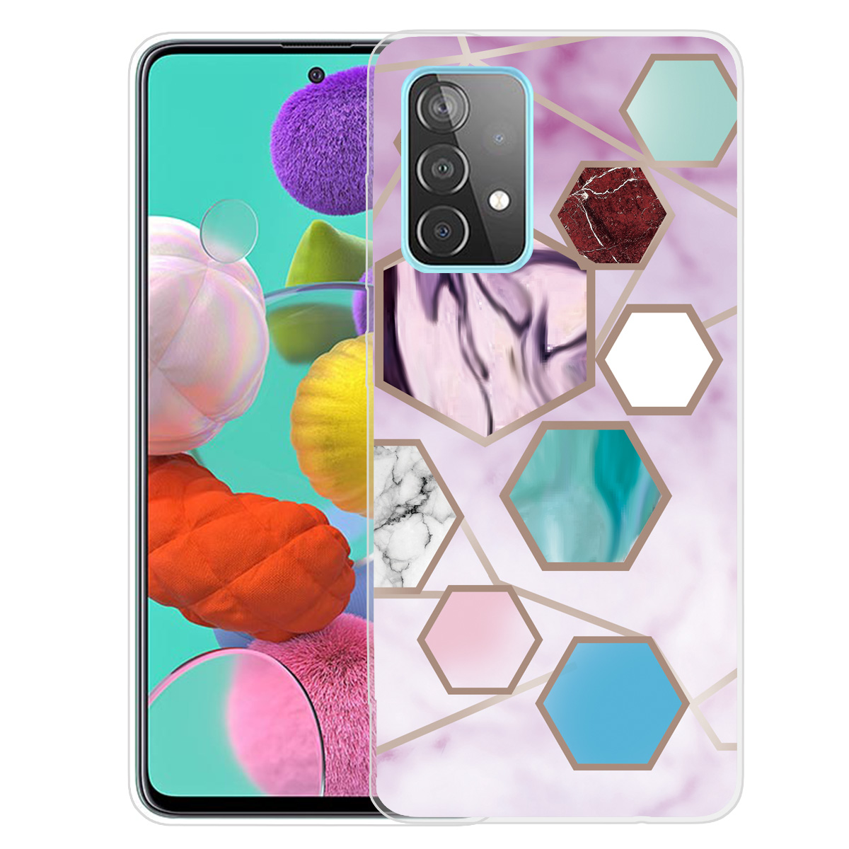 

Marble Pattern Drop-proof TPU Phone Case Back Cover for Samsung Galaxy A32 4G (EU Version) - Style N, Galaxy A32 4G (EU Version)