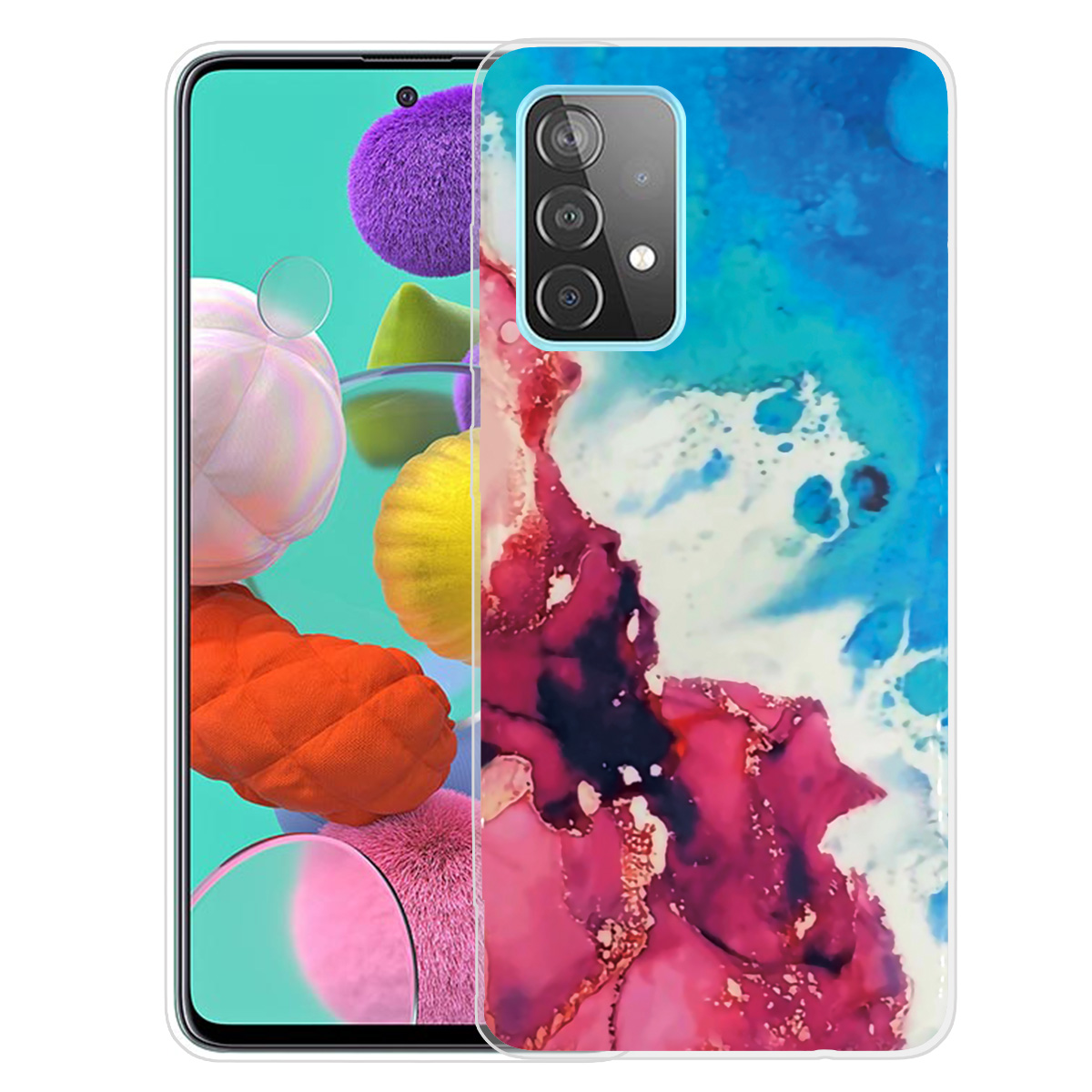 

Мраморный Шаблон Падение ТПУ Телефон Чехол Для Samsung Galaxy A52 5G / 4G. - Стиль Б., Galaxy A52 5G