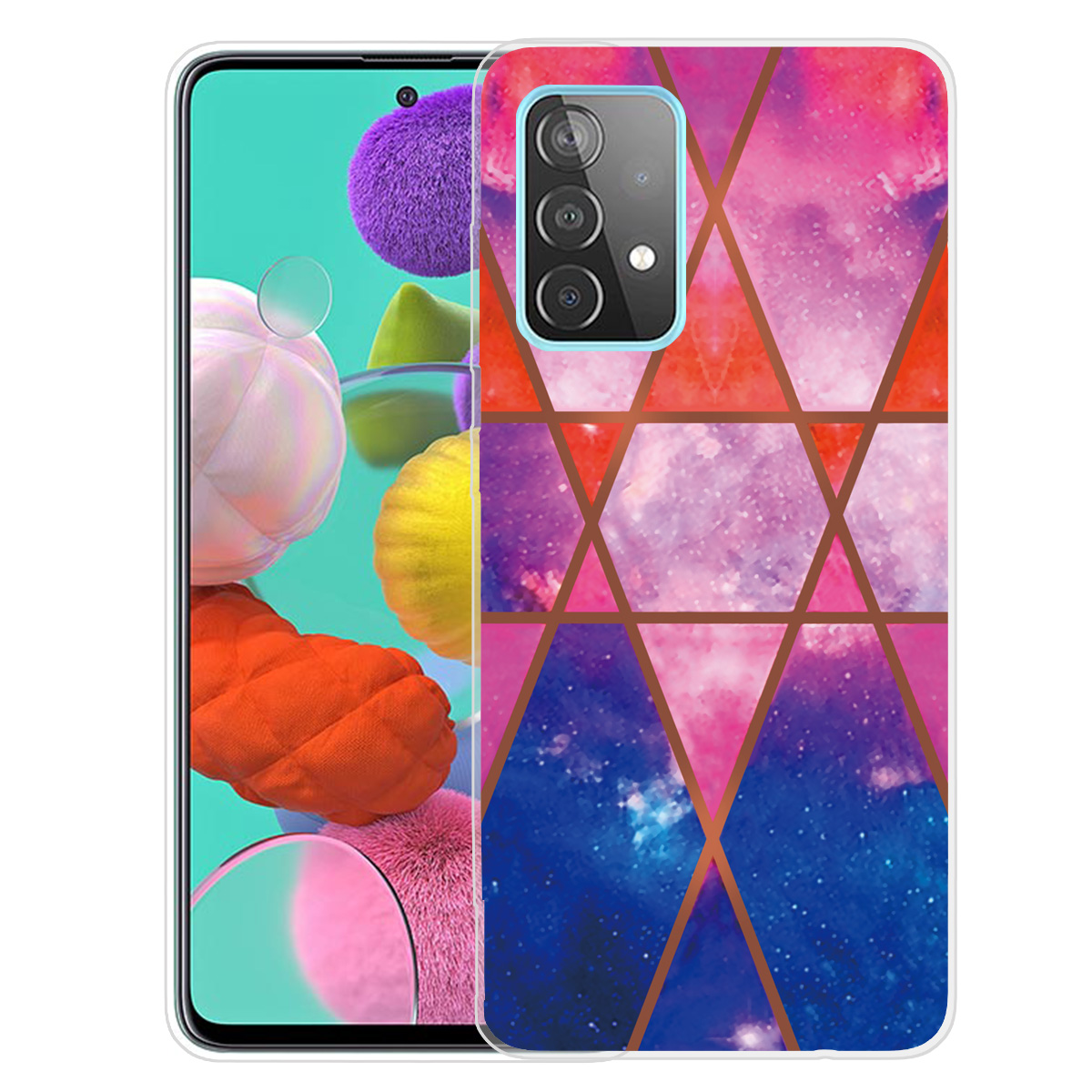 

Marble Pattern Drop-proof TPU Phone Case for Samsung Galaxy A52 5G / 4G - Style P, Galaxy A52 5G