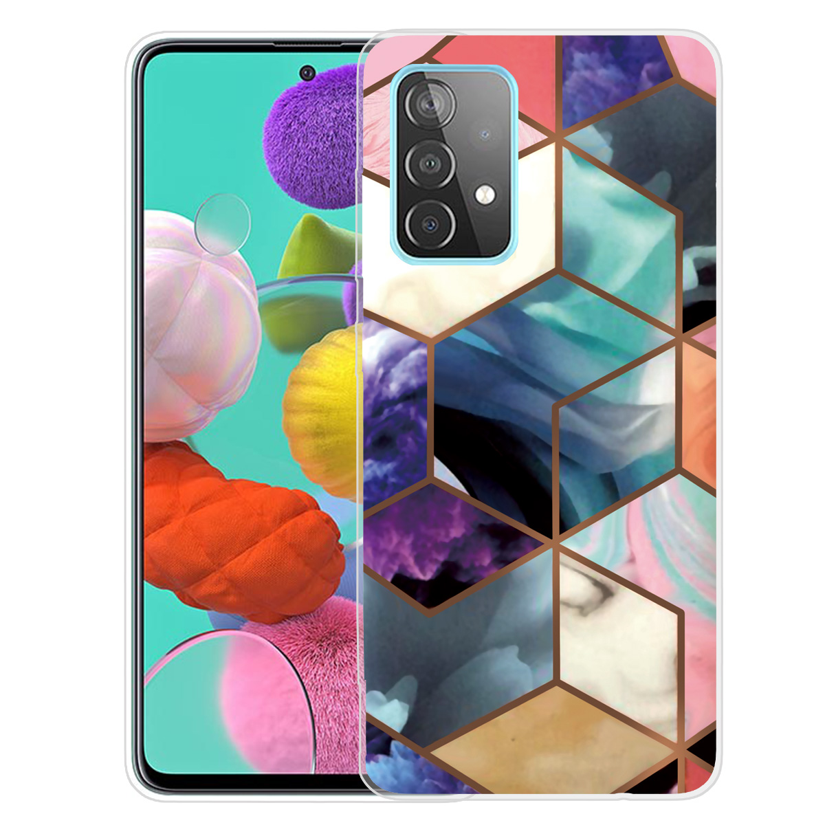 

Marble Pattern Drop-proof TPU Phone Case for Samsung Galaxy A32 4G (EU Version) - Style Q, Galaxy A32 4G (EU Version)
