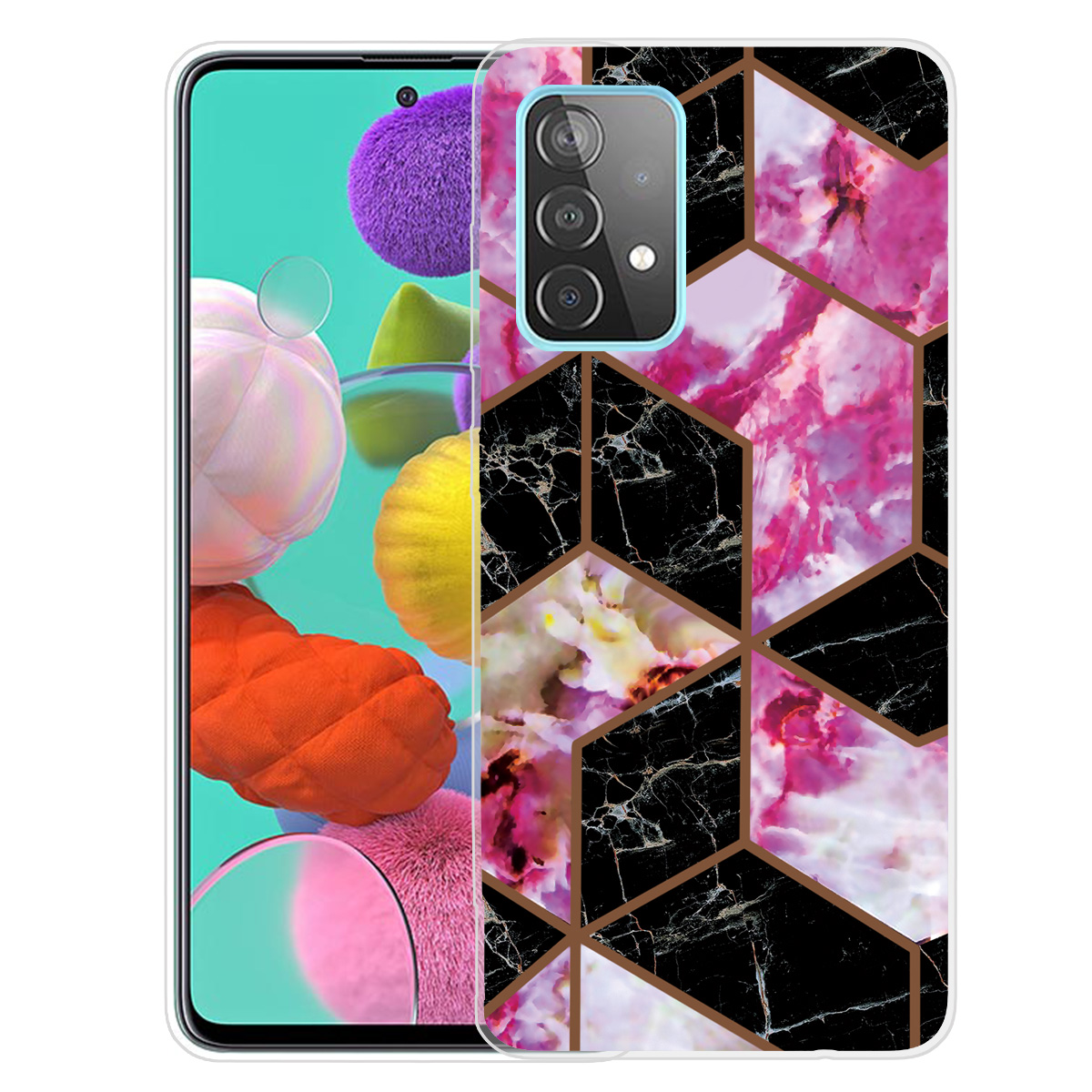 

Marble Pattern Soft TPU Phone Case Protection Back Cover for Samsung Galaxy A32 5G - Style A, Galaxy A32 5G