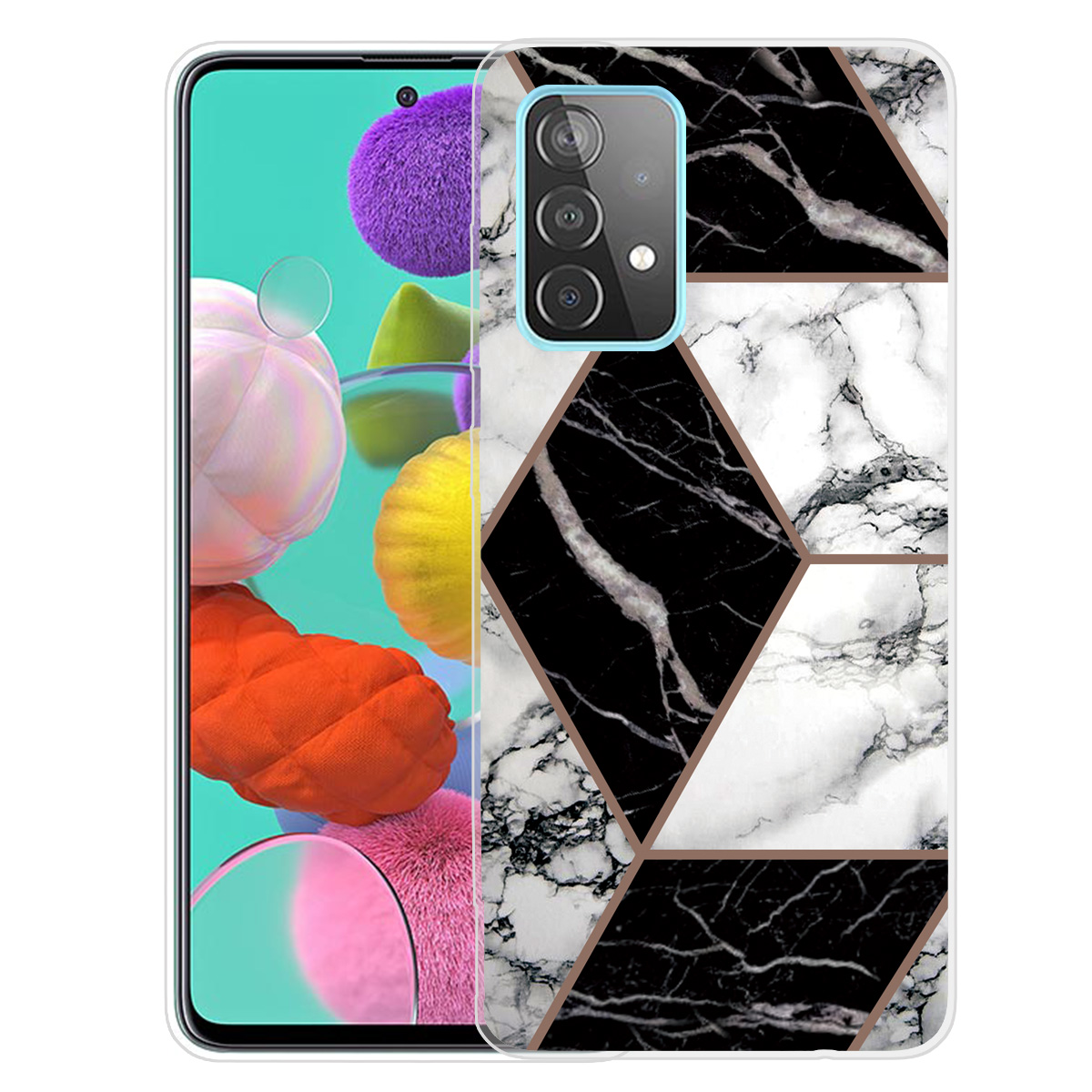 

Marble Pattern Soft TPU Phone Case Protection Back Cover for Samsung Galaxy A32 5G - Style O, Galaxy A32 5G