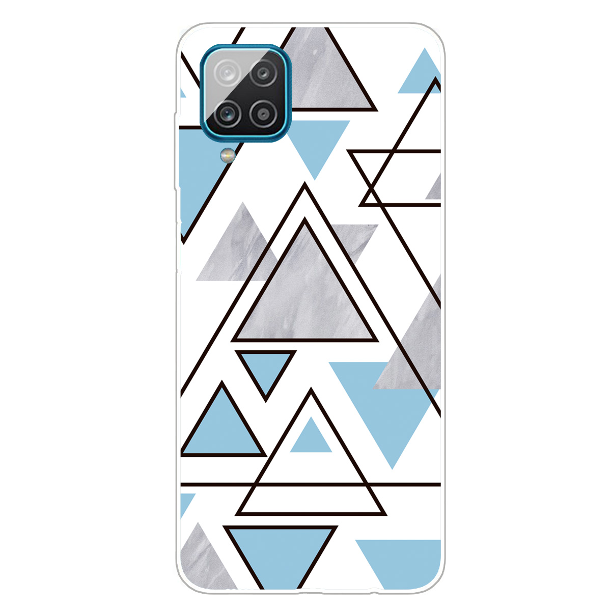 

Marble Pattern Shock-proof Soft TPU Phone Case Back Cover for Samsung Galaxy A12 - Style J, Galaxy A12
