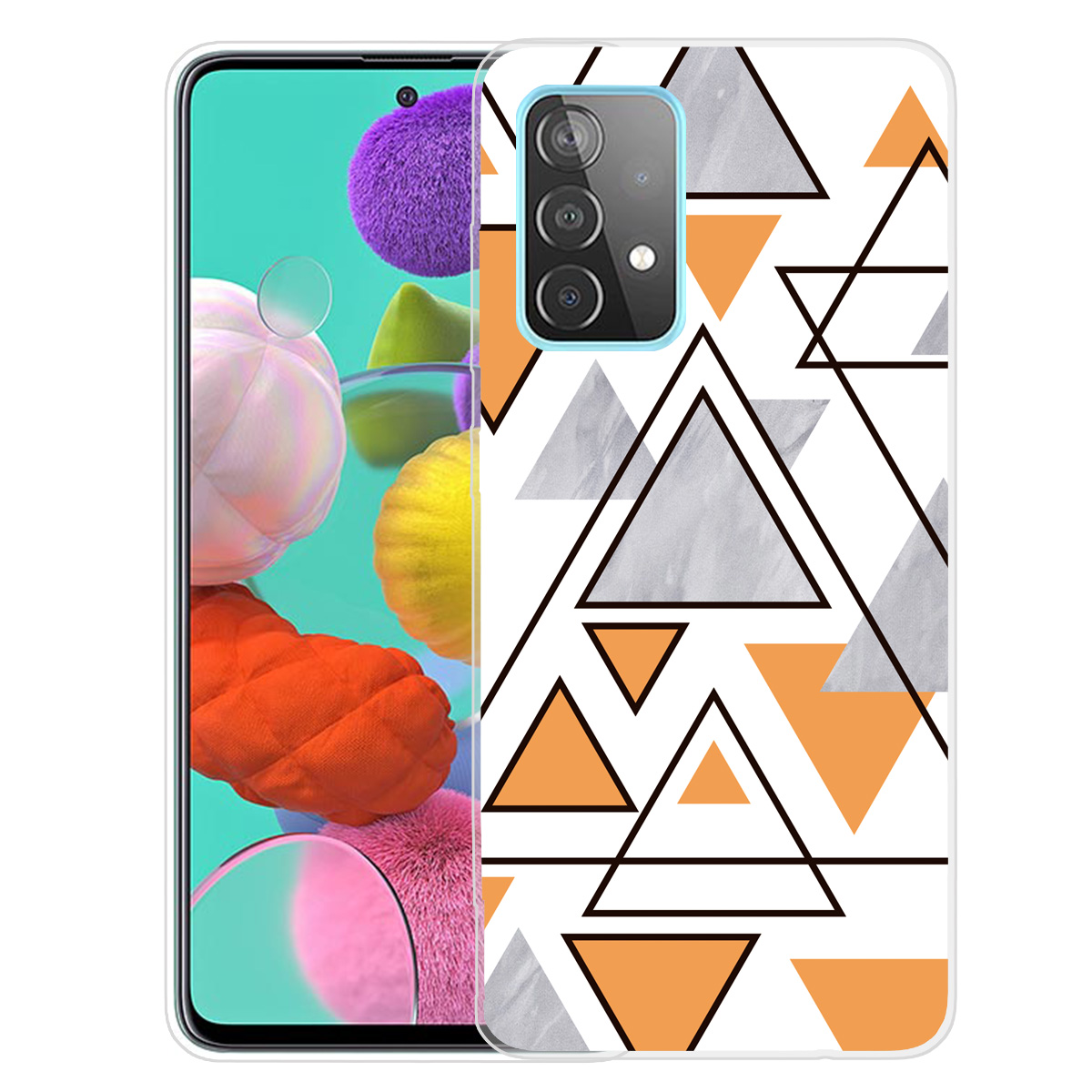 

Marble Pattern Shock-proof Soft TPU Phone Case Back Cover for Samsung Galaxy A32 5G - Style L, Galaxy A32 5G