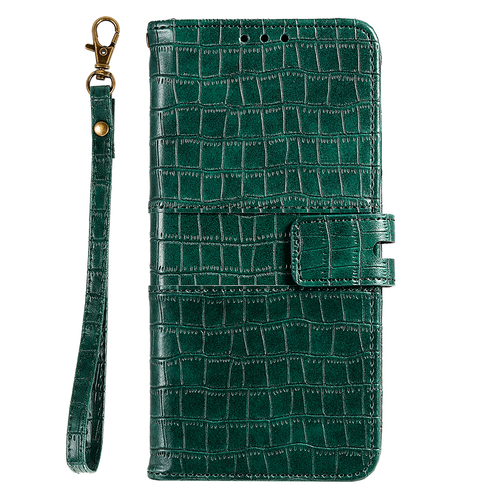 

Crocodile Skin PU Leather Wallet Phone Case for Samsung Galaxy A72 5G / 4G - Green, Galaxy A72 5G