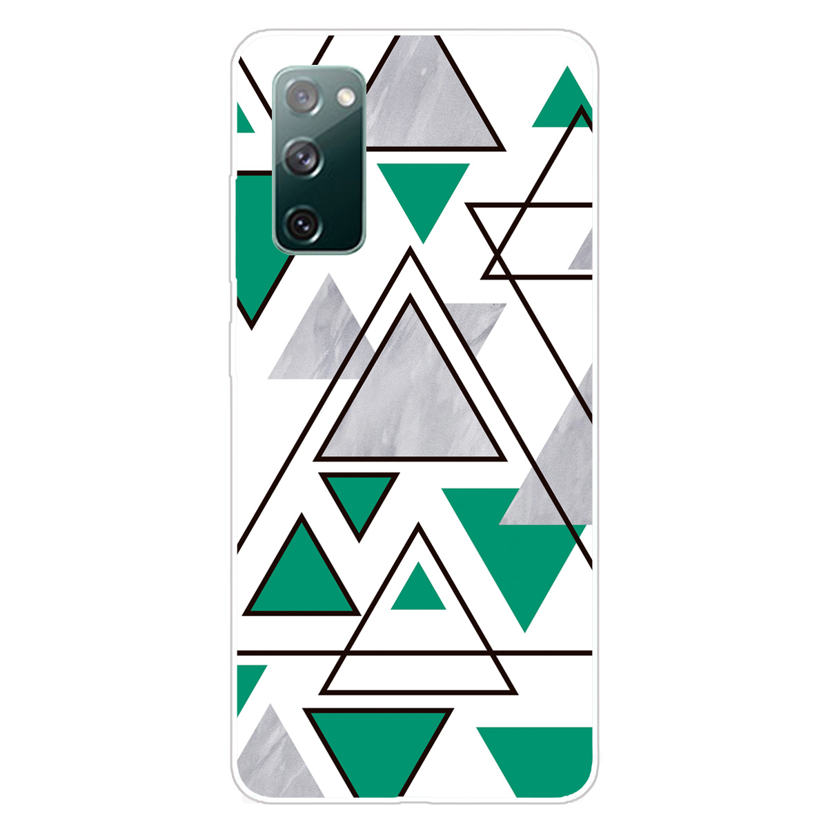 

Треугольник Мраморной Шаблон Мягкий TPU Shock -resect Phone Back Cover Для Samsung Galaxy S20 Fe/s20 fe 5G/S20 Lite/S20 fe 2022 - Стиль g., Galaxy S20 FE 2022