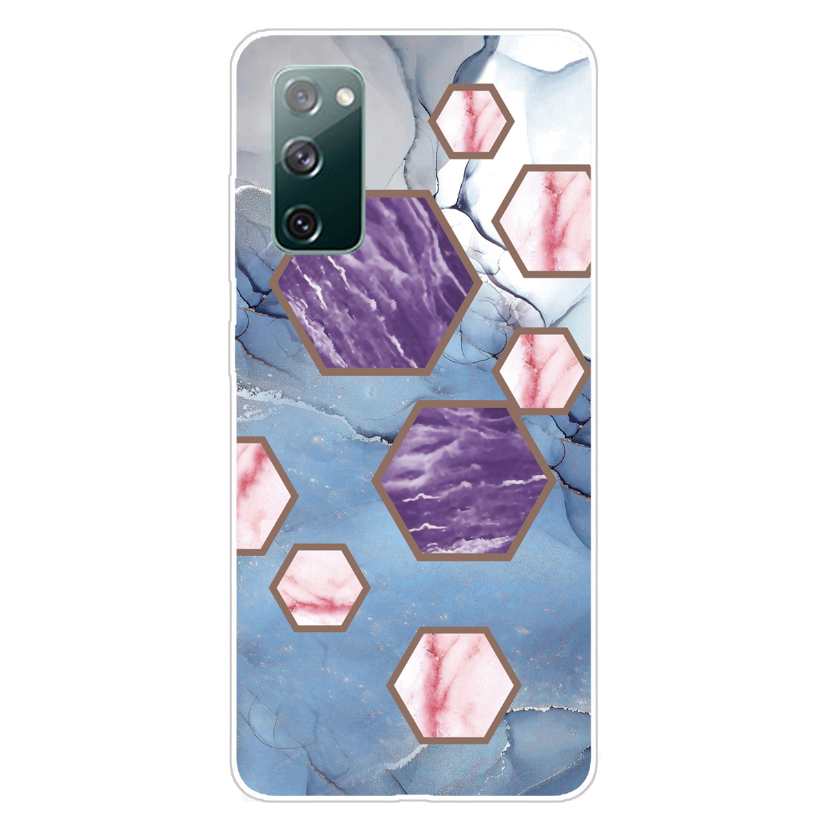 

Soft TPU Противоударный Мраморный Узор Телефон Задняя Крышка Чехол Для Samsung Galaxy S20 FE / S20 Fan Edition / S20 Fe 5G / S20 Вентилятор 5G - Стиль Дж, Galaxy S20 FE 5G