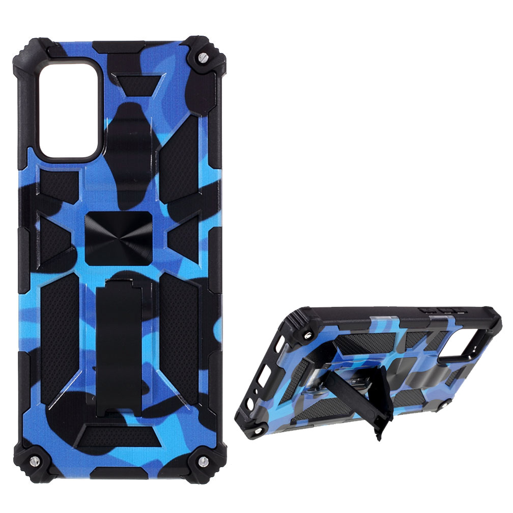 

Detachable 2 in 1 Design Camouflage Phone Protective Shell with Magnet Sheet for Samsung Galaxy A02s (164.2x75.9x9.1mm) - Blue, Galaxy A02s (164.2x75.9x9.1mm)
