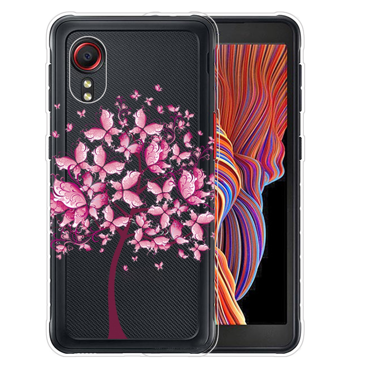 

Musterdrucktpu -telefonabdeckungshülle Für Samsung Galaxy Xcover 5 - Rosa Baum, Galaxy Xcover 5