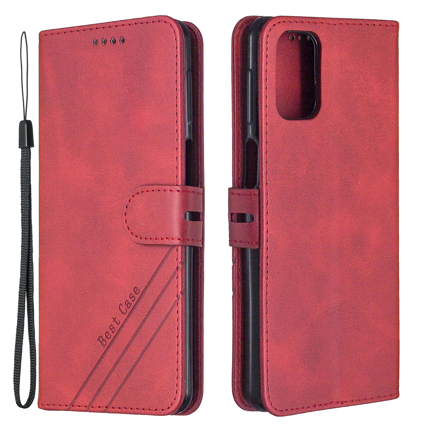 

Classic Wallet Leather Phone Protective Stand Case Cover for Samsung Galaxy A32 5G/M32 5G - Red, Galaxy A32 5G
