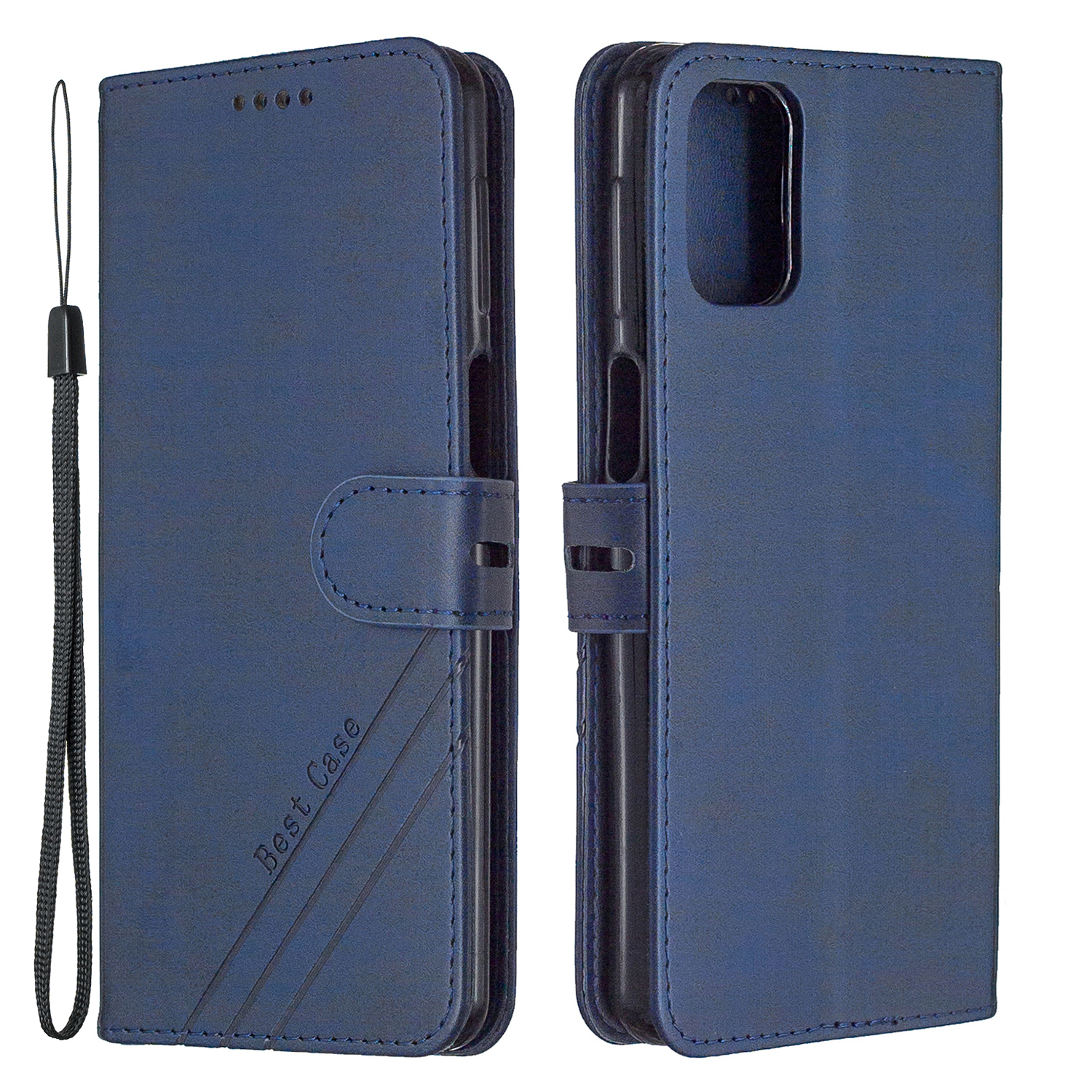 

Classic Wallet Leather Phone Protective Stand Case Cover for Samsung Galaxy A72 5G / 4G - Dark Blue, Galaxy A72 5G