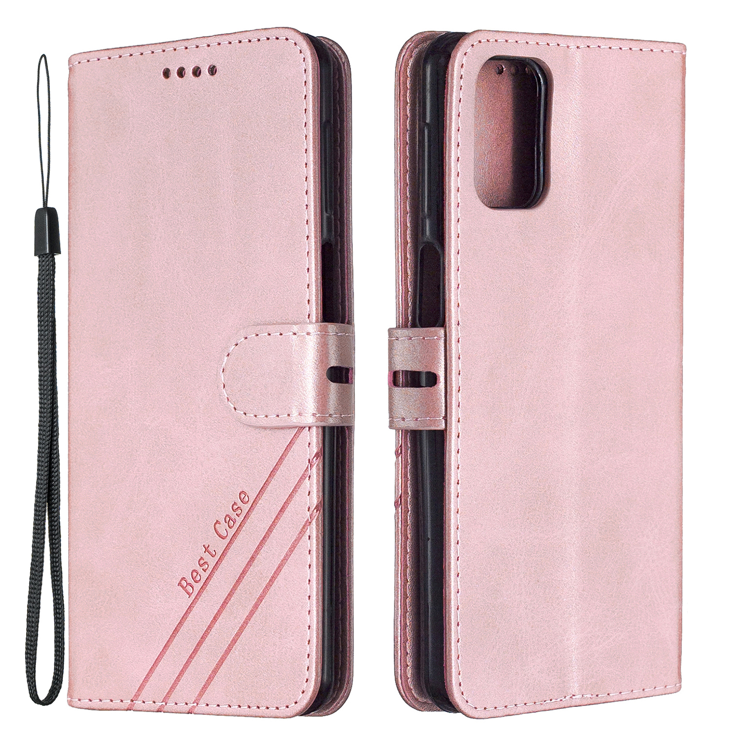 

Classic Wallet Leather Phone Protective Stand Case Cover for Samsung Galaxy A52 4G/5G / A52s 5G - Pink, Galaxy A52 5G