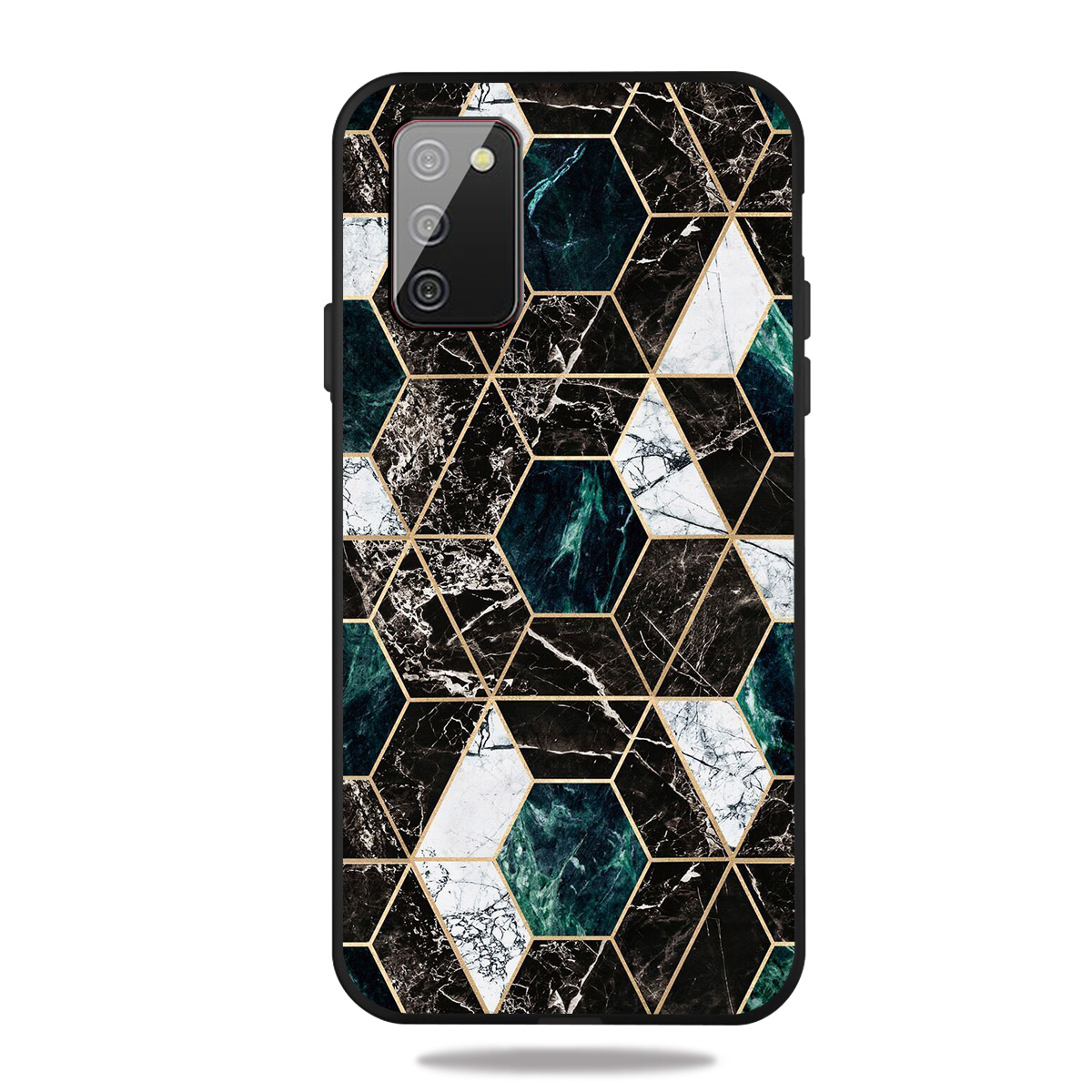 

Fashion Marble Pattern Printing Matte Black TPU Phone Cover for Samsung Galaxy A02s (164.2x75.9x9.1mm) - Black/Grey, Galaxy A02s (164.2x75.9x9.1mm)