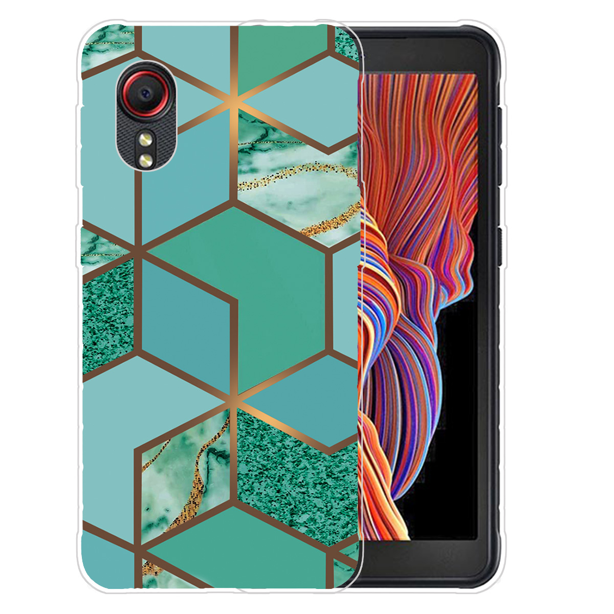 

Мраморный Рисунок Печать Мягкий TPU Телефонный Чехол Для Samsung Galaxy XCover 5 - Стиль Дж, Samsung Galaxy Xcover 5