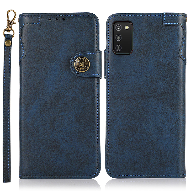 

Hazneh Shock -resean Cuether Stand Swellet Cover Mobile Phone Для Samsung Galaxy A02s (164,2x75,9x9,1 Мм) - Синий, Galaxy A02s (164.2x75.9x9.1mm)