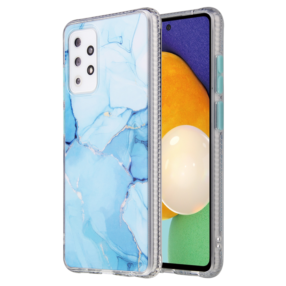 

Coloured Glaze Marble Pattern TPU Phone Case for Samsung Galaxy A72 5G/4G - Blue, Galaxy A72 5G
