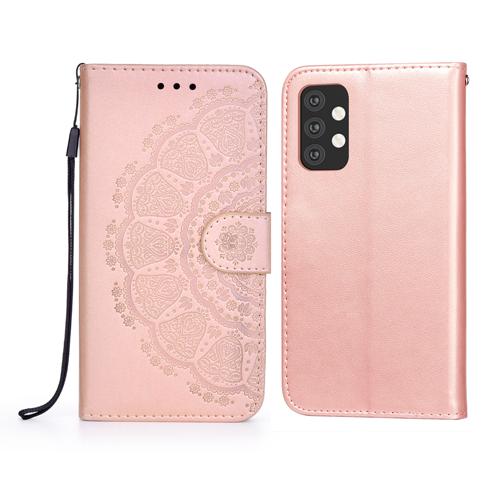 

Корпус с Кожаной Кожаной Крышкой Для Мандалы Для Мандалы Для Samsung Galaxy A32 5G/M32 5G - Розовое Золото, Galaxy A32 5G