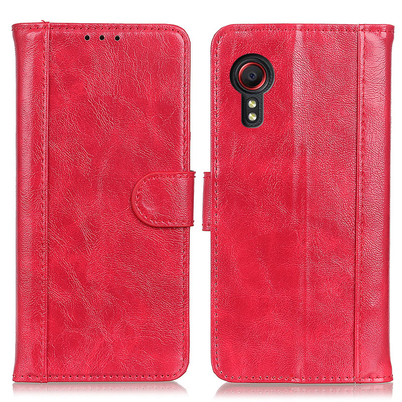 

Комажную Кожаную Кожаный Чехол Для Samsung Galaxy XCover 5 - Красный, Galaxy Xcover 5