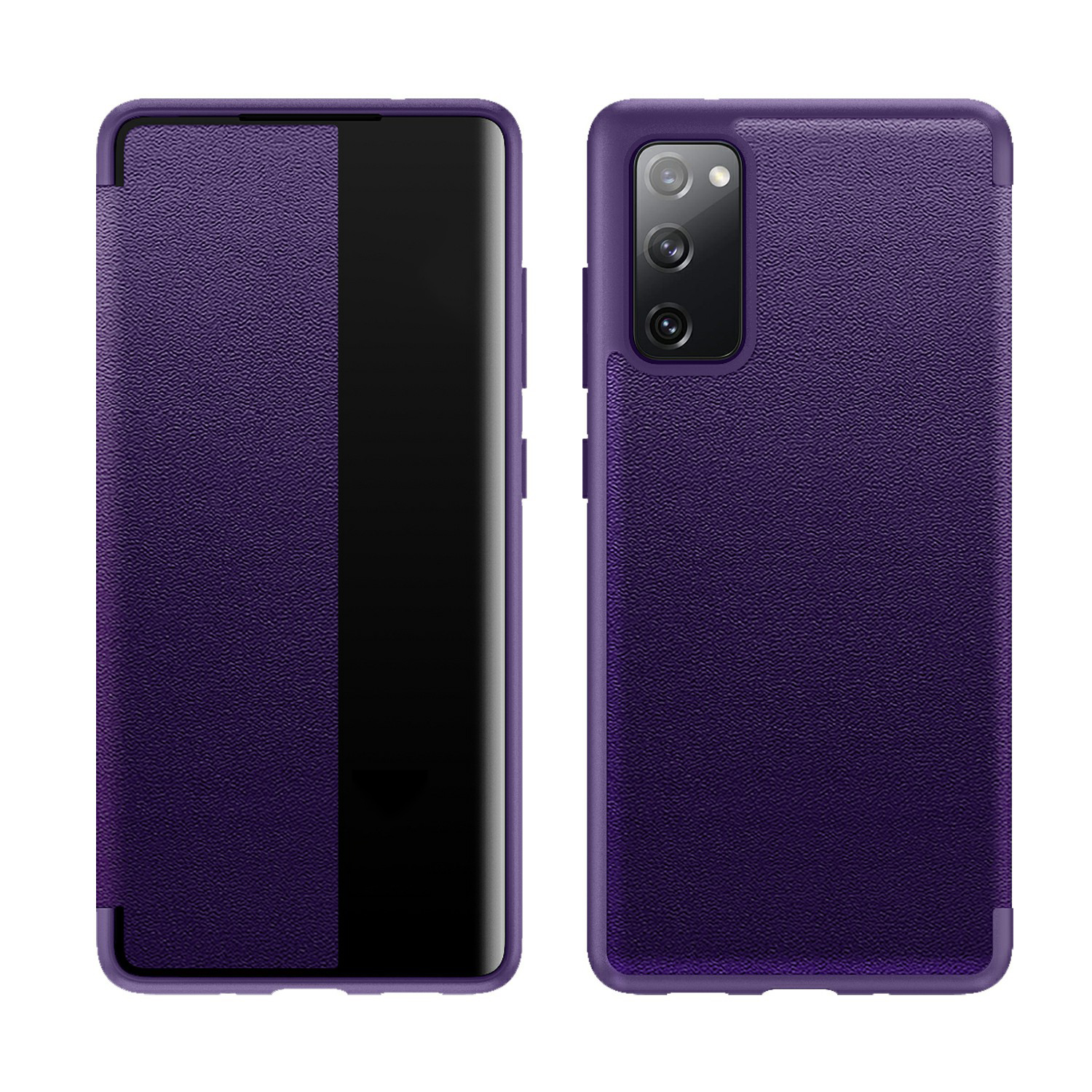 

Элегантный Стиль Ультра Тонкий Кожаный Чехол Для Чехла Для Samsung Galaxy A02S (164,2x75,9х9,1 Мм) - Фиолетовый, Galaxy A02s (164.2x75.9x9.1mm)