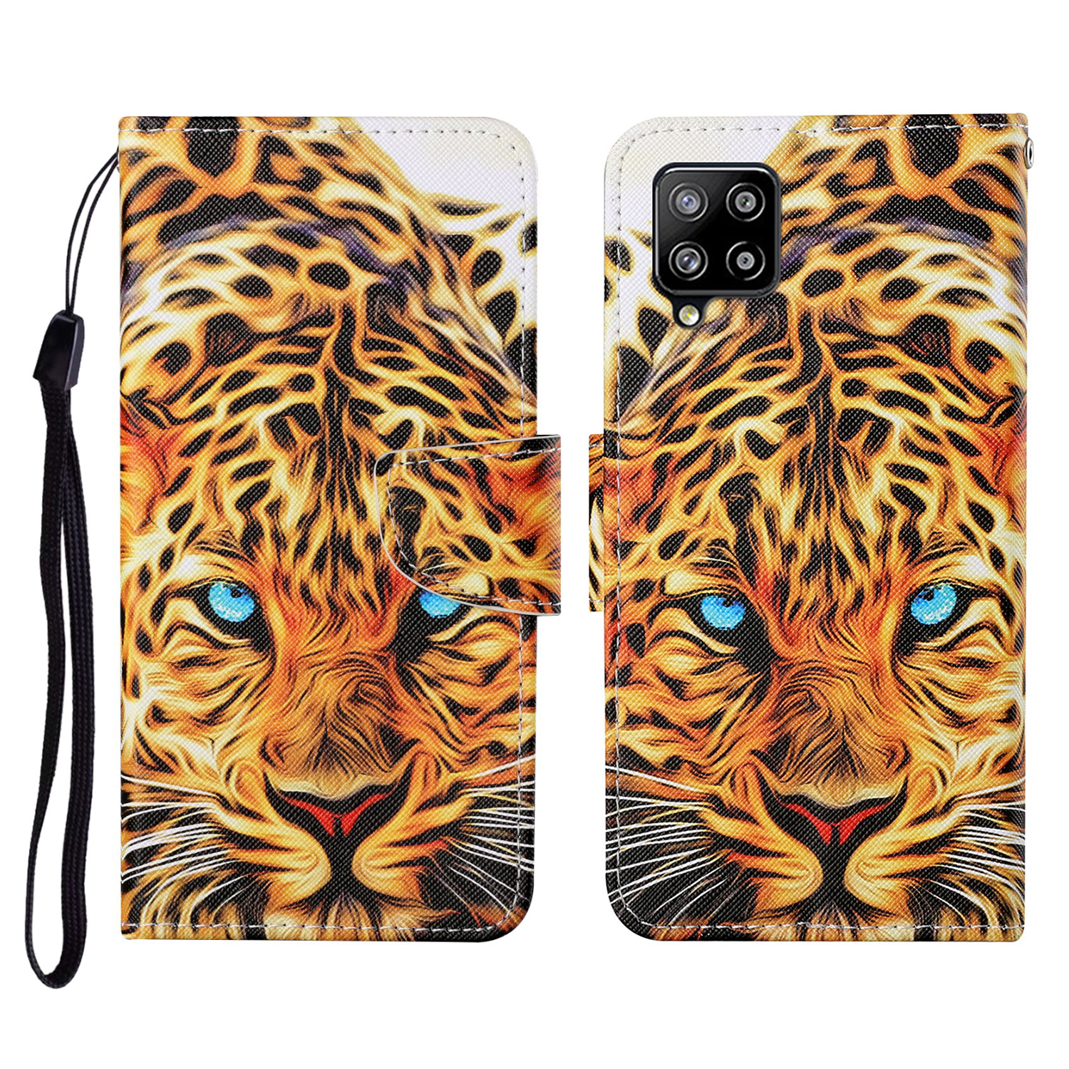 

Wallet Design Pattern Printing PU Leather Full Protection Phone Cover Case with Stand for Samsung Galaxy A42 5G - Leopard, Galaxy A42 5G